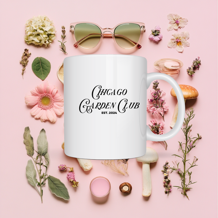 Chicago Garden Club Ceramic Mug ✨ Wake. Sip. Bloom. Repeat.